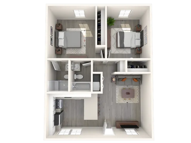2 Bedroom | 2 Bathroom | 830 Sq Ft
