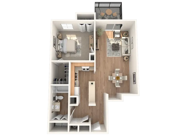 1 Bed, 1 Bath, 650 SqFt