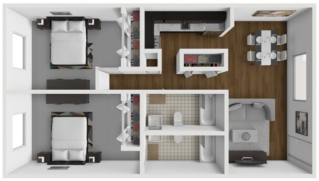 2x2 Floor Plan