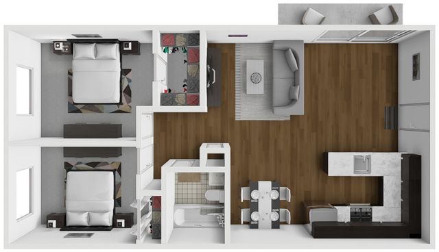 2x1 Floor Plan