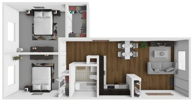 2x1 Floor Plan