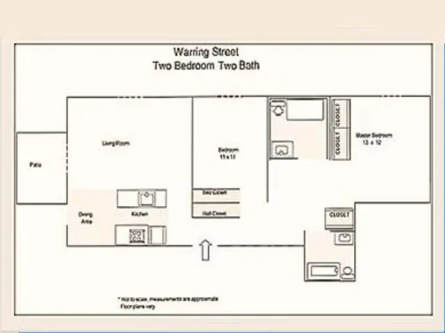 Two Bed, Two Bath