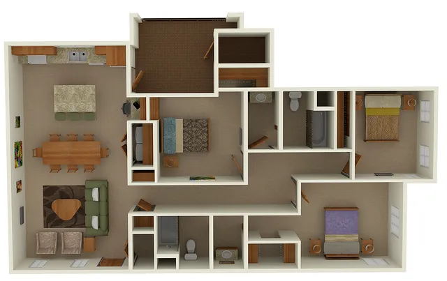 Pecos Vista C1 Three Bedroom