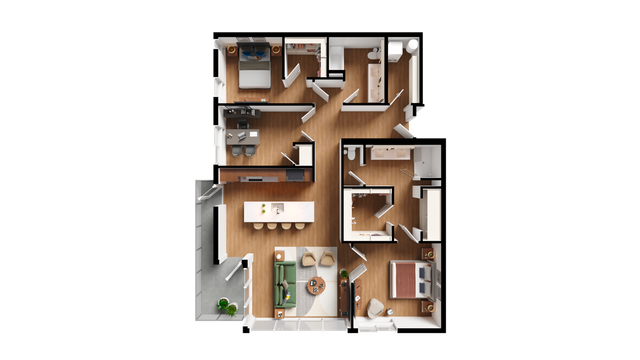2BR + Den - G