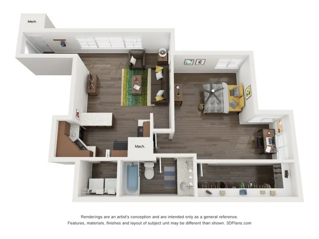 A2 Deluxe 2 Bedroom | The Preserve at Tuscaloosa | Tuscaloosa Apartments