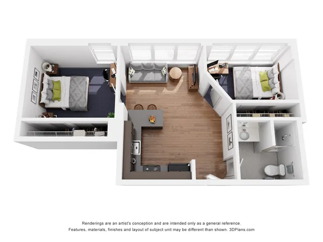 B2 Floor Plan | University Plaza  | NIU Off Campus Apartments
