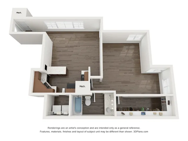A2UF 1 Bedroom | The Preserve at Tuscaloosa | UA Off Campus Housing