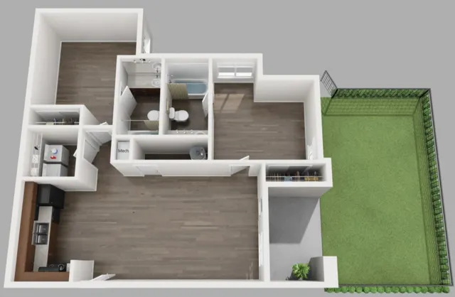 B3UF 2 Bedroom | The Preserve at Tuscaloosa | Tuscaloosa Apartments