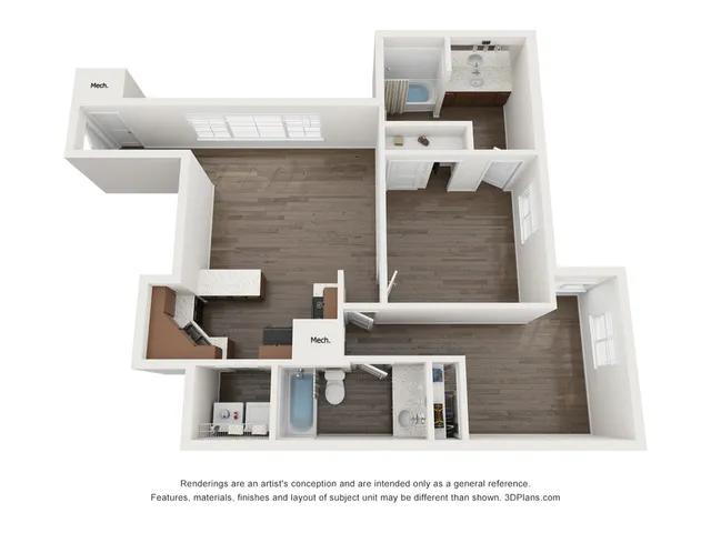 B4UF 2 Bedroom | The Preserve at Tuscaloosa | Tuscaloosa Apartments