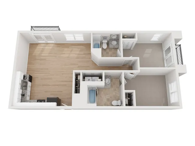Lilac 2x2 Floor Plan