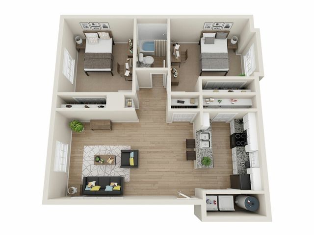 B2 2 bedroom 2 bath