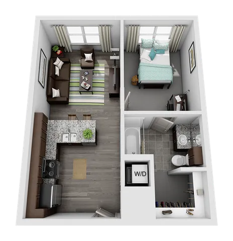 1 Bedroom 1 Bathroom