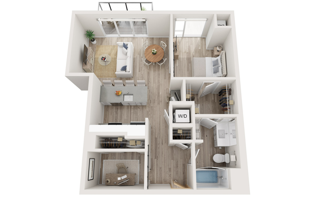 Plan B4 | 1 bedroom + den, 1 bathroom