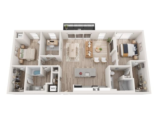 Plan D5 | 2 bedroom + den, 2 bathroom