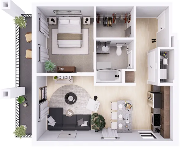 1C Floor plan