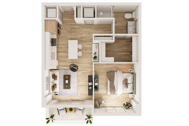 1 BR 1 Bath