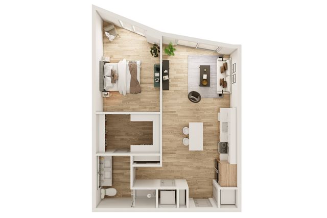 1 BR 1 Bath