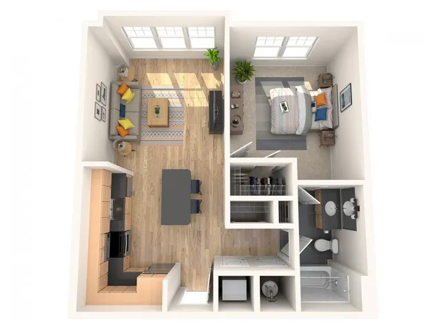 1 Bed 1 Bath