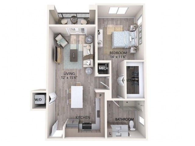 1 Bedroom 1 Bathroom