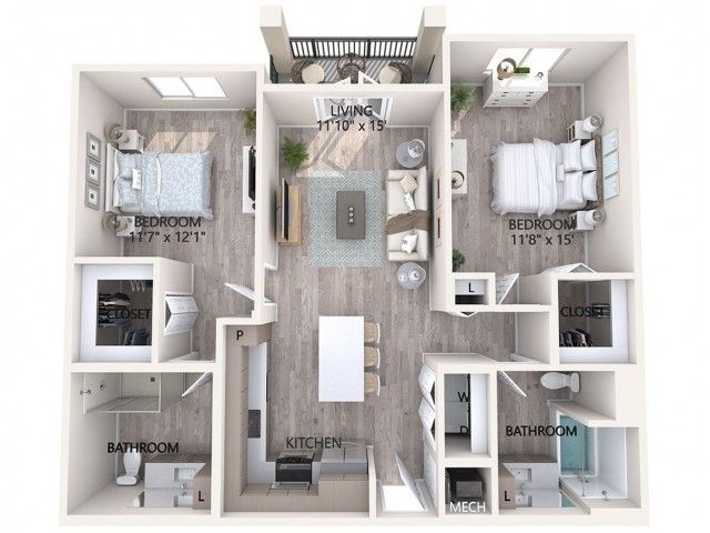 2 Bedroom 2 Bathroom