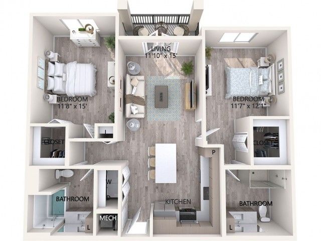 2 Bedroom 2 Bathroom