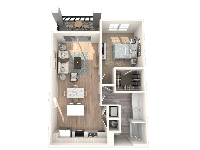 1 bedroom 1 bathroom