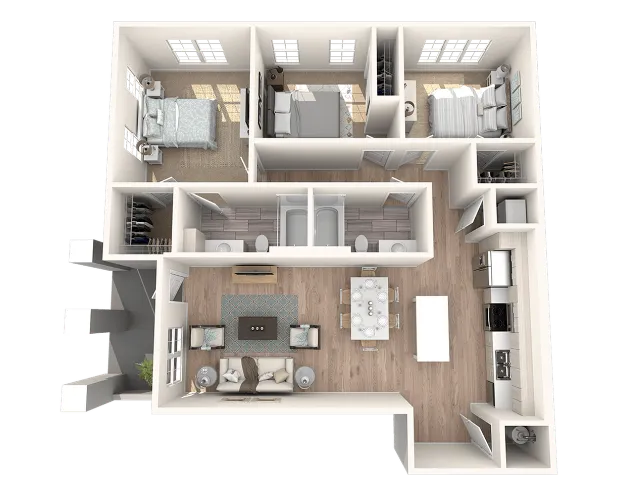 2 bedroom 2 bathroom