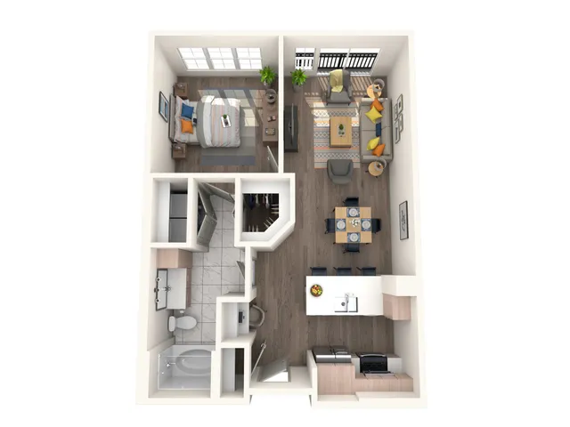 1 BR 1 Bath Apartment