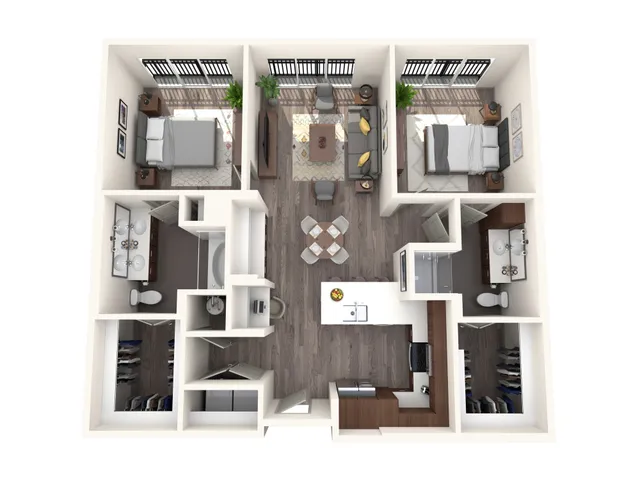 2 BR 2 Bath Apartment
