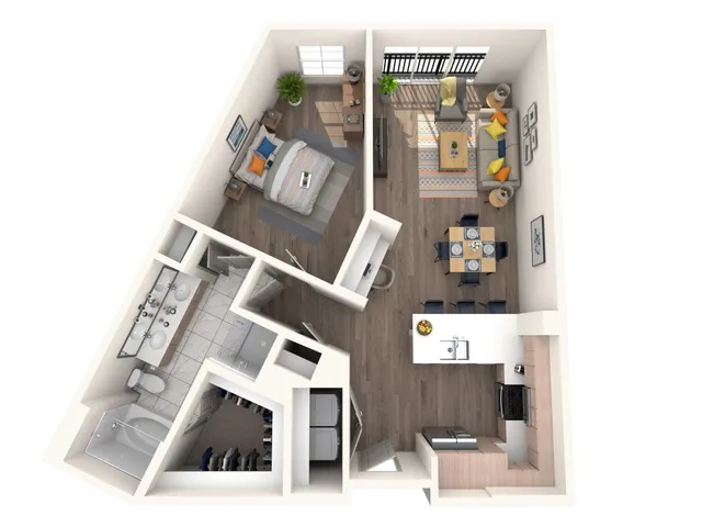 1 BR 1 Bath Apartment