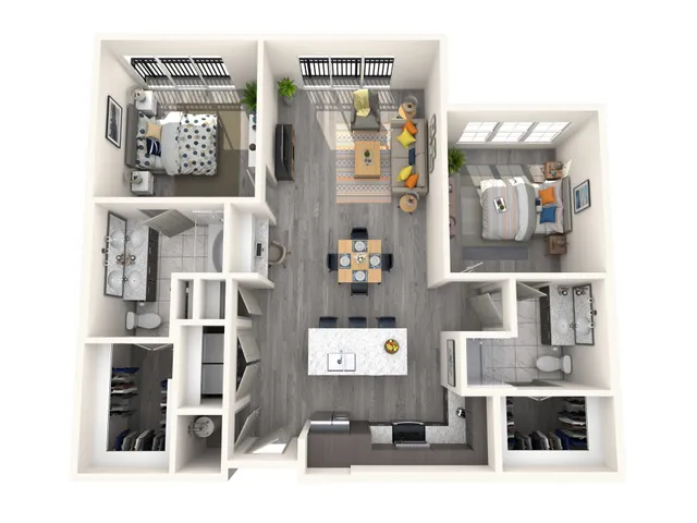 2 BR 2 Bath Apartment
