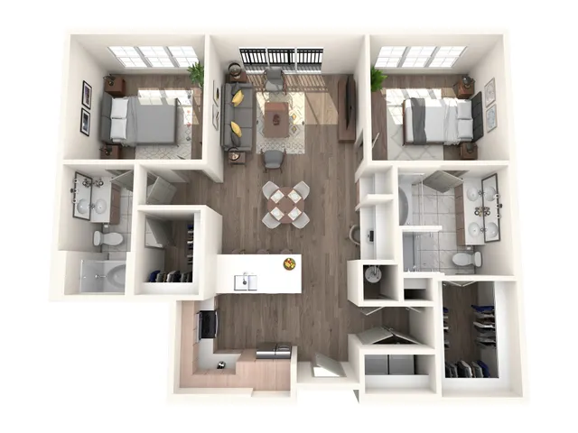 2 BR 2 Bath Apartment
