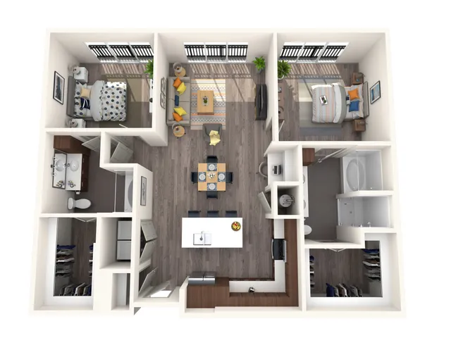 2 BR 2 Bath Apartment