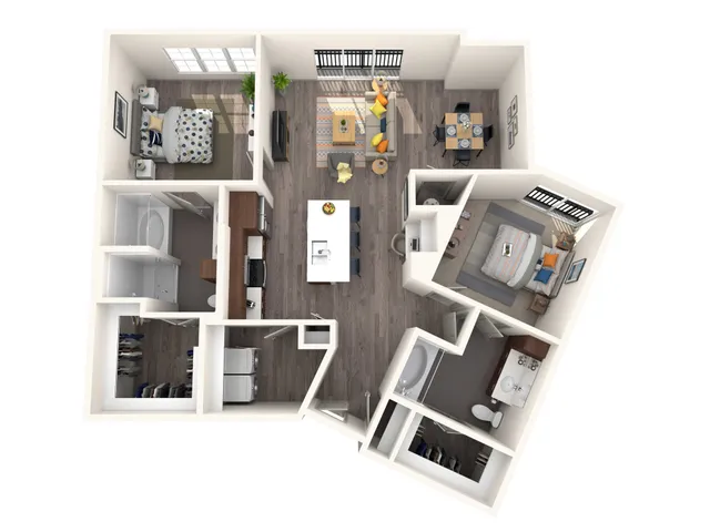 2 BR 2 Bath Apartment