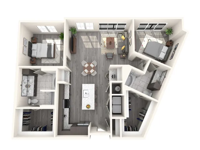 2 BR 2 Bath Apartment