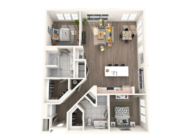2 BR 2 Bath Apartment