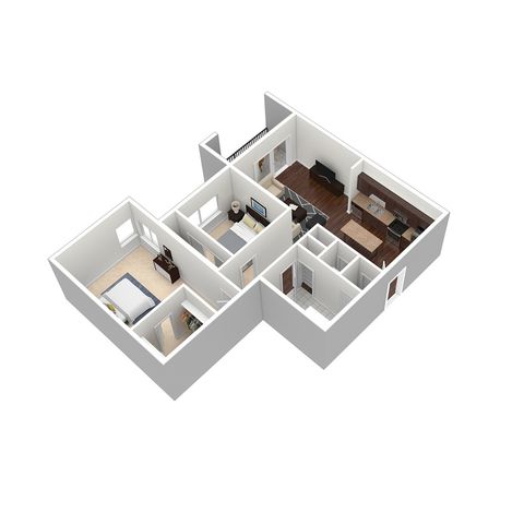 2 bedroom 1 bath