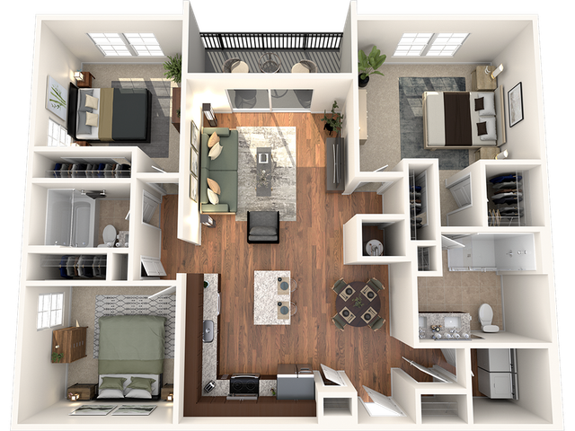3 bed