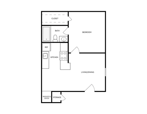 Cala Paradise Valley 1x1 Floorplan