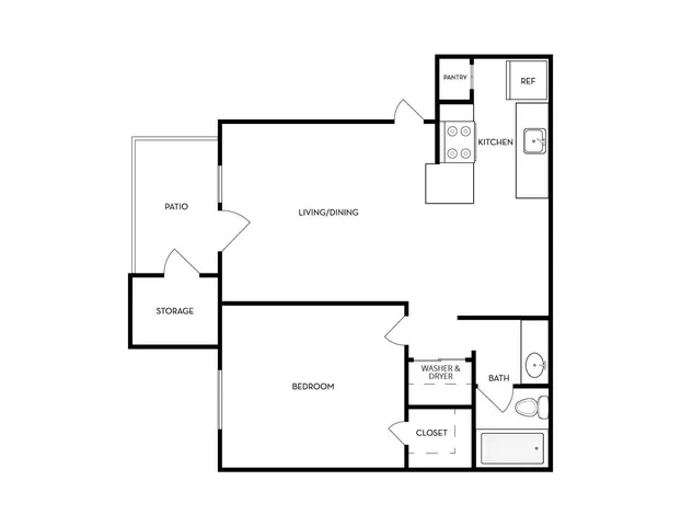 Cala Paradise Valley 1x1 Floorplan