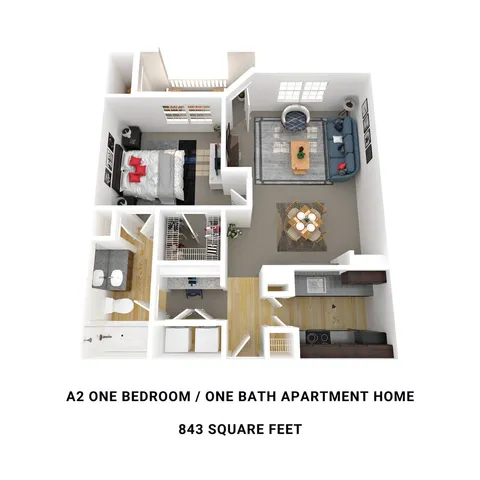 A2- 843 sqft