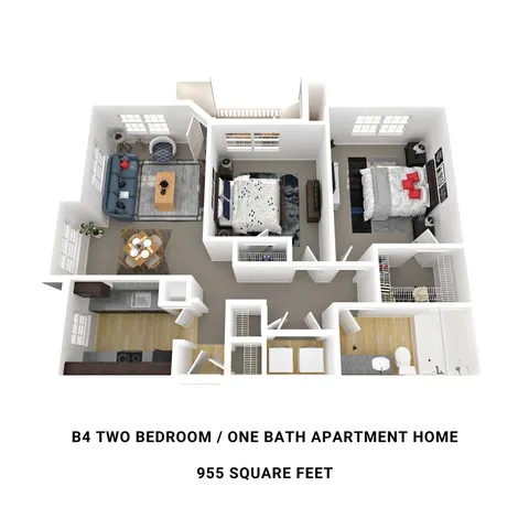 B4- 995 sqft