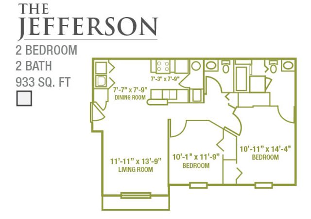 2 bedroom 2 bath
