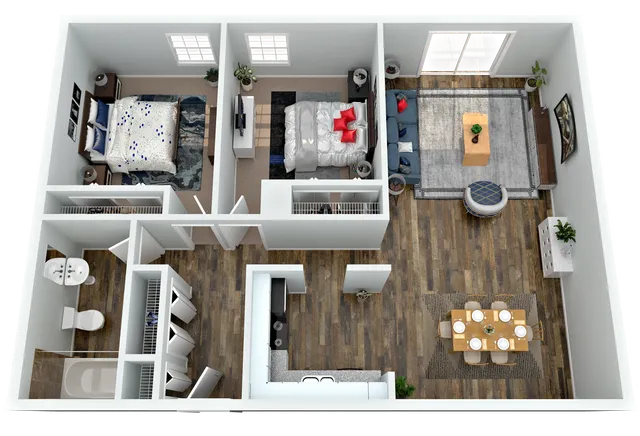 2 Bedroom 1 Bath