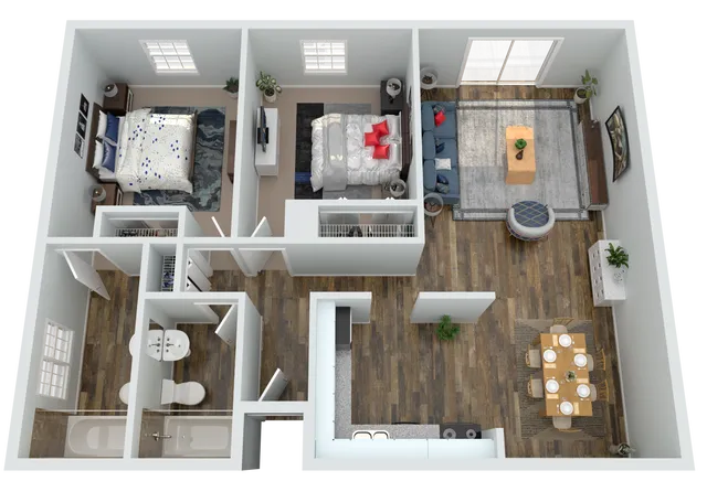 2 Bedroom 2 Bath