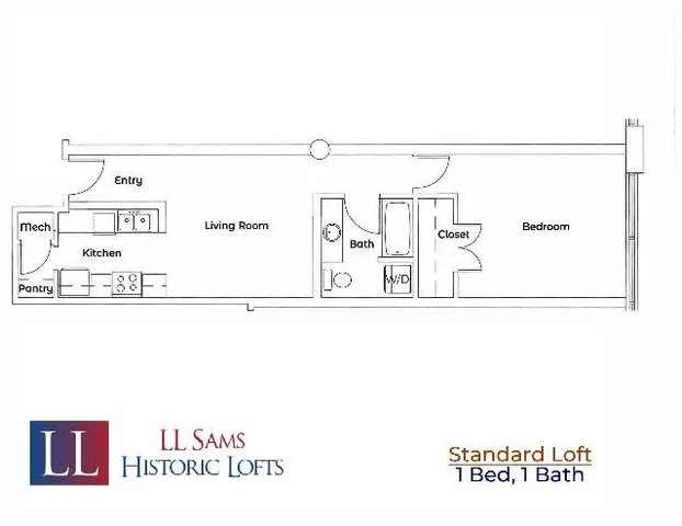Standard 1-1 Floor Plan