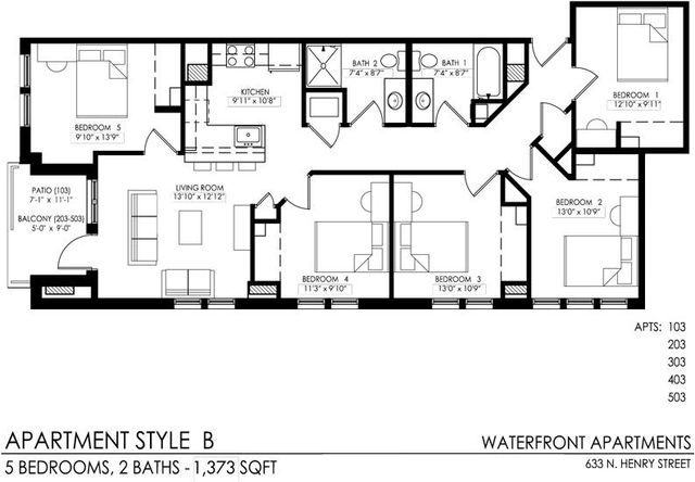 B floor plan