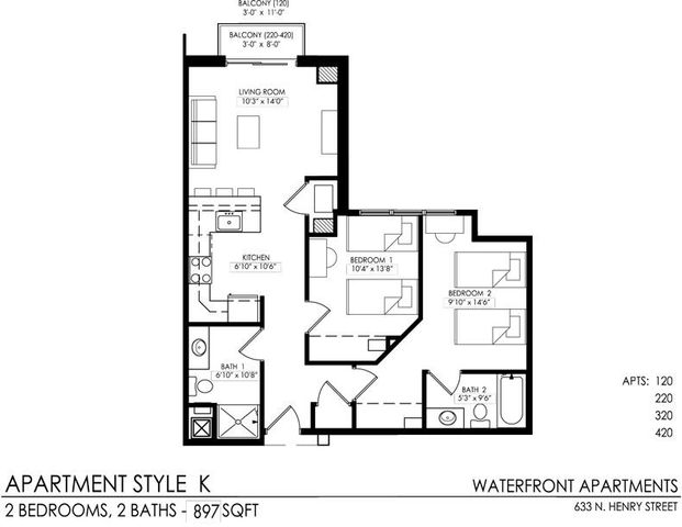 K floor plan