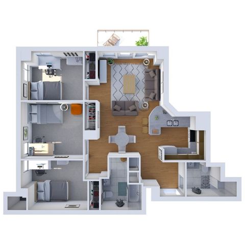 3B floor plan