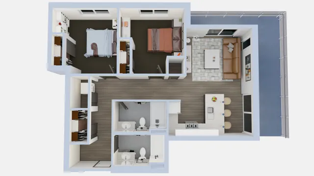 B2a- 3D floorplan
